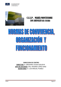 normas de convivencia - CEIP María Montessori