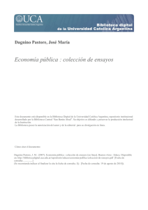 Economía pública : colección de ensayos
