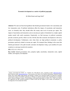 Economic development as a matter of political geography By Pablo