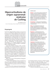 Hipercortisolismo de origen suprarrenal: síndrome de Cushing
