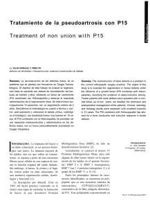 Tratamiento de la pseudoartrosis con P15 Treatment of