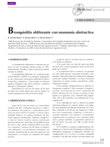 Bronquiolitis obliterante con neumonía obstructiva