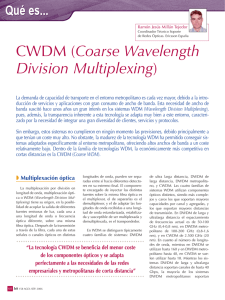 Coarse Wavelength Division Multiplexing