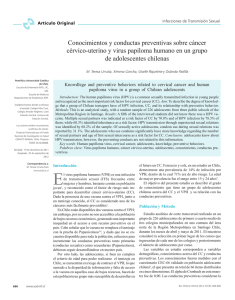 Conocimientos y conductas preventivas sobre cáncer cérvico