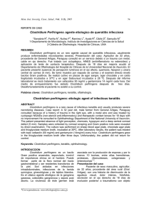 Clostridium Perfringens: agente etiologico de queratitis