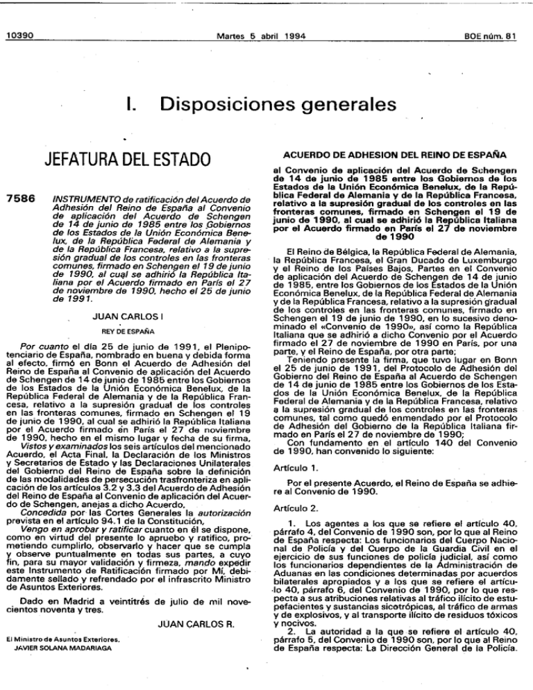 Instrumento de ratificación