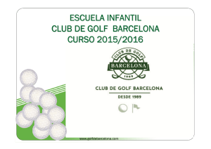 escuela infantil club de golf barcelona curso 2015/2016