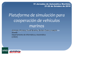 Plataforma de simulación para cooperación de vehículos marinos