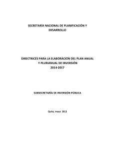 directrices pai 2014-2017 - Secretaría Nacional de Planificación y
