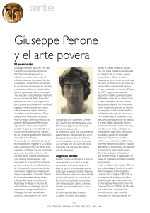 Giuseppe Penone y el arte povera