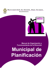 Manual de la dirección Planificación Municipal FINAL