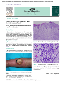 CASE FOR DIAGNOSIS Rapidly Growing Ulcer in a Patient With