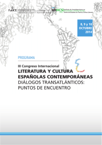 LITERATURA Y CULTURA ESPAÑOLAS CONTEMPORÁNEAS