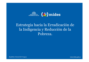 Estrategia hacia la Erradicación de la Indigencia y Reducción de la