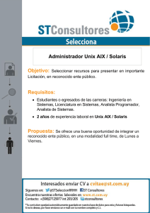 Requisitos: Administrador Unix AIX / Solaris