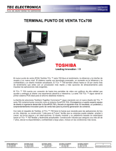 TERMINAL PUNTO DE VENTA TCx700