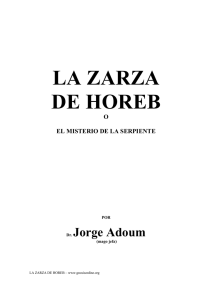 LA ZARZA DE HOREB - Jorge Adoum