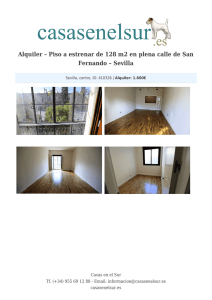 Alquiler – Piso a estrenar de 128 m2 en plena calle de San