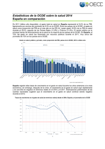 Estadísticas de la OCDE sobre la salud 2014 España en