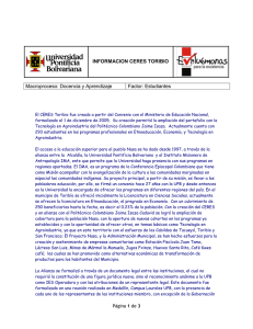 Información Ceres Toribio - Universidad Pontificia Bolivariana