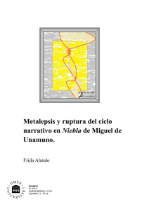 Metalepsis y ruptura del ciclo narrativo en Niebla de Miguel