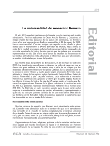 La universalidad de Mons. Romero