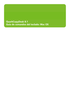 QCD 8.1 Guía de comandos del teclado: Mac OS