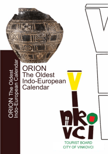 The Oldest Indo-European Calendar