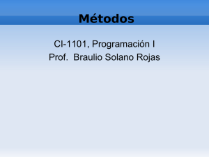 Métodos - Braulio J. Solano Rojas