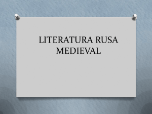 Literatura Rusa Medieval