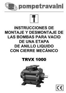 instrucciones de montaje y desmontaje de las bombas para