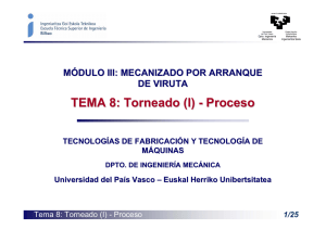 TEMA 8: Torneado (I)