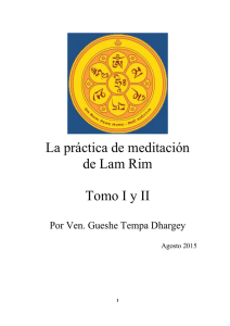 PRACTICA DE MEDITACIÓN DE LAM RIM