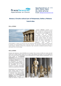 Atenas y Circuito cultural por el Peloponeso, Delfos y Meteora Total