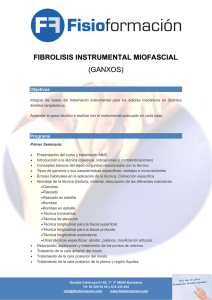 FIBROLISIS INSTRUMENTAL MIOFASCIAL (GANXOS)