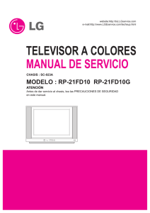 TELEVISOR A COLORES MANUAL DE SERVICIO