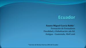 Fausto Miguel García Balda*. Formación de Formadores Fiscalidad