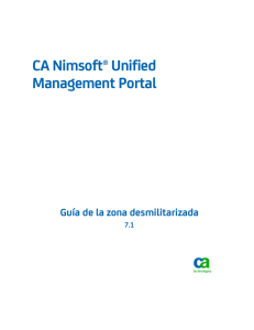 Guía de la zona desmilitarizada de CA Nimsoft Unified Management