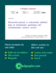 Resección parcial vs colectomía subtotal para el