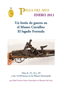 ENERO. Un botín de guerra en el Museo Cerralbo: el legado Foronda.