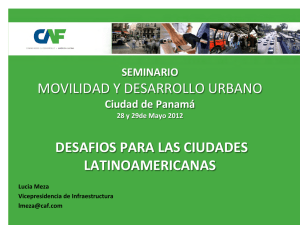 Desafíos para las ciudades Latinoamericanas