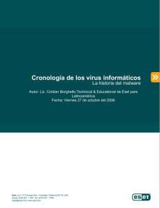 Cronologia de Virus Informaticos