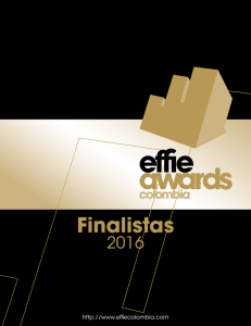 Finalistas - Effie Awards Colombia 2016