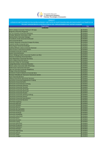 Listado de Universidades Extranjeras SENESCYT 2013