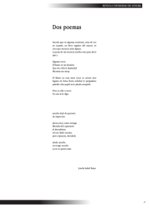 Dos poemas - revista universidad de sonora
