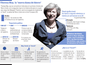 Theresa May, la “nueva dama de hierro”