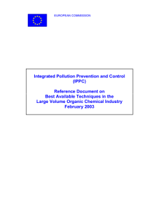 Integrated Pollution Prevention and Control (IPPC) Reference