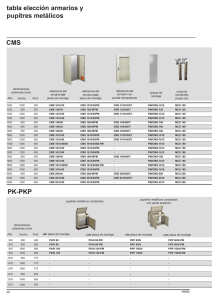 CMS PK-PKP tabla elección armarios y pupitres metálicos