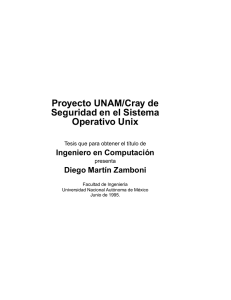 Proyecto UNAM/Cray de Seguridad en el