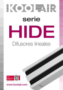 Difusores lineales – HIDE